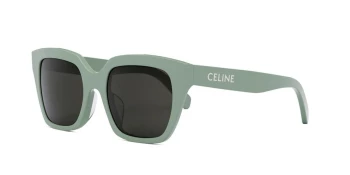 Celine MONOCHROMS CL40198F style-color 95A Acetate Light Green / Other / Smoke Lens