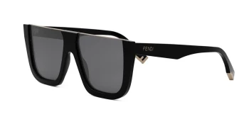 Fendi FE40136I style-color 01A Acetate Shiny Black With Grey Normal Lenses