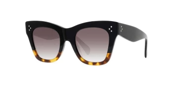 Celine 3 DOTS CL4004IN style-color 05K Acetate Black Other / Gradient Roviex Lens