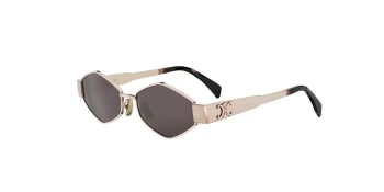 Celine METAL TRIOMPHE CL40254U style-color 28A Metal Shiny Rose Gold / Smoke Lens