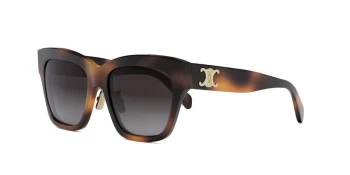 Celine TRIOMPHE CL40253F style-color 53K Acetate Shiny Havana / Gradient Roviex Lens