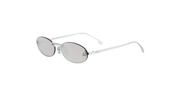 Fendi FIRST CRYSTAL FE4075US style-color 16C Metal Shiny Palladium / Smoke Mirror Lens