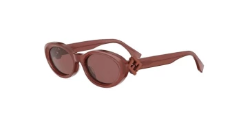 Fendi FF DIAMONDS FE40140U style-color 66S Acetate Shiny Red / Bordeaux Lens