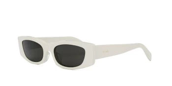 Celine MONOCHROMS CL40245U style-color 25A Acetate Shiny Solid Ivory / Dark Smoke Lens