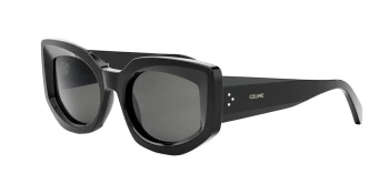 Celine 3 DOTS CL40277I style-color 01A Acetate Shiny Black / Smoke Lens