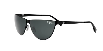 Fendi FE40138U style-color 02A Metal Matte Black With Grey Normal Lenses