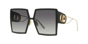 Dior CD40030U style-color 01B Metal Shiny Black / Gradient Smoke Lens