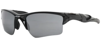 Oakley OO9154 HALF JACKET 2.0 XL style-color 915405 Polished Black / Black Iridium Polarized Lens