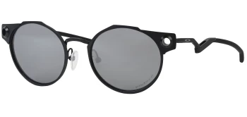 Oakley DEADBOLT OO6046 style-color 604603 Satin Black / Prizm Black Polarized Lens