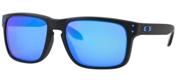 Oakley OO9244 HOLBROOK (A) Asian Fit style-color 924448 Matte Black / Prizm Sapphire Polarized Lens