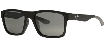 Maui Jim THE FLATS style-color 897-02A Matte Black With Grey / Neutral Grey Lens