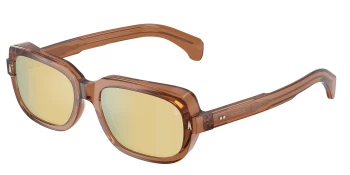 Moncler ME6008 SUNTRAP 0ME6008 style-color 3017F9 Transparent Shiny Cognac / Brown Mirror Bronze Lens