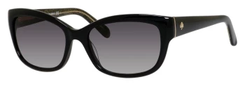 Kate Spade Johanna/S style-color JLQ9O BK Gdgltt LQ9O / 9O DARK GREY SHADED O Lens