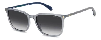 Polaroid PLD 4207/S/X style-color YB7WJ Silver B7WJ / WJ GREY SHADED POLARIZED J Lens