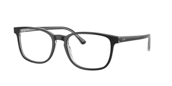 Ray-Ban RX5418F style-color 8367 Dark Grey On Transparent Grey