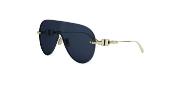 Dior CD CHAIN M2U CD40161U style-color B0B0 Metal Shiny Yellow With Blue Normal Lenses
