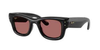 Ray-Ban RB4940 WAYFARER PUFFER 0RB4940 style-color 601/69 Black / Dark Violet Lens