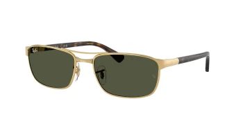 Ray-Ban RB3778 style-color 001/31 Arista Gold / Green Lens
