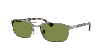 Ray-Ban RB3778 style-color 004/4E Gunmetal / Green Lens