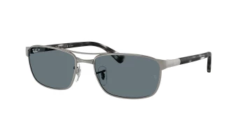 Ray-Ban RB3778 style-color 004/3R Gunmetal / Dark Blue Polar Lens