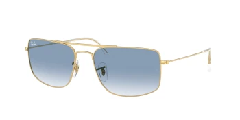 Ray-Ban RB3779 EXPLORER 3 0RB3779 style-color 001/3F Arista Gold / Clear Gradient Blue Lens