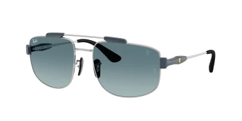 Ray-Ban RB3789M style-color F1383M Silver / Blue Gradient Grey Lens