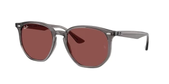 Ray-Ban RB4306 style-color 687375 Opal Grey / Dark Violet Lens