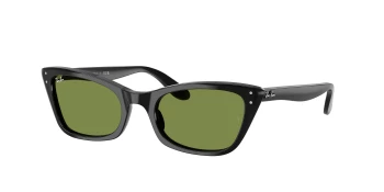 Ray-Ban RB2299 LADY BURBANK style-color 901/4E Black / Green Lens