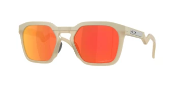 Oakley OO9533 HSTN SQ 0OO9533 style-color 953305 Matte Sand / Prizm Ruby Polarized Lens