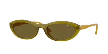 Vogue VO5697SU style-color 328373 Transparent Olive Green / Dark Brown Lens
