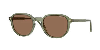 Vogue VO5707S style-color 318773 Transparent Green / Dark Brown Lens