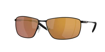 Costa Del Mar 6S6009 TURRET 06S6009 style-color 600910 Satin Black / Gold Mirror Polycarbonate Lens