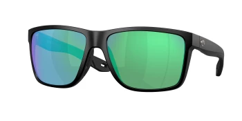 Costa Del Mar 6S9135 BROADBILL II XL 06S9135 style-color 913504 Matte Black / Green Mirror Lightwave Glass Lens