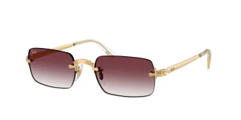 Ray-Ban RB3928 style-color 001/8H Arista Gold / Clear Gradient Dark Violet Lens