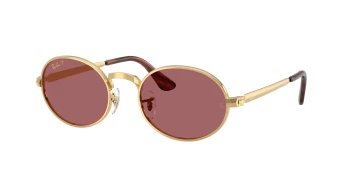Ray-Ban RB3931 style-color 001/AF Arista Gold / Purple Polarized Lens