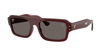 Ray-Ban RB4454M style-color F710B1 Red Trasparent / Dark Grey Lens
