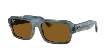 Ray-Ban RB4454 LUKAS 0RB4454 style-color 145333 Havana Blue / Brown Lens