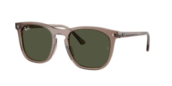 Ray-Ban RB2210 style-color 845731 Transparent Light Brown / Blue Lens