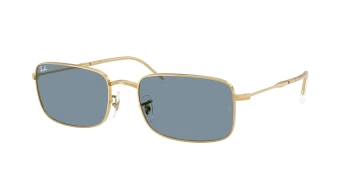 Ray-Ban RB3746 style-color 001/R5 Arista Gold / Blue Lens
