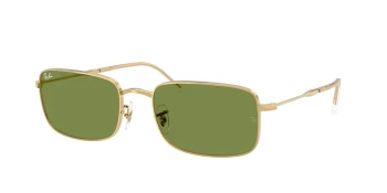 Ray-Ban RB3746 style-color 001/4E Arista Gold / Green Lens