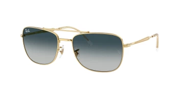 Ray-Ban RB3755 style-color 920132 Arista Gold / Grey Gradient Blu Lens