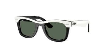 Ray-Ban RJ9140S style-color 721171 White & Black / Dark Green Lens