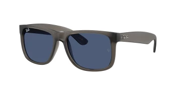 Ray-Ban RB4165F JUSTIN Asian Fit style-color 687380 Opal Grey / Dark Blue Lens