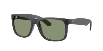 Ray-Ban RB4165 JUSTIN style-color 687382 Opal Grey / Green Lens