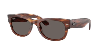 Ray-Ban RB0832S MEGA WAYFARER II 0RB0832S style-color 954/B1 Striped Havana / Dark Grey Lens