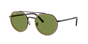 Ray-Ban RB3765 style-color 92794E Black / Green Lens