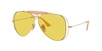 Ray-Ban RB3138M style-color 001/85 Arista Gold / Yellow Lens