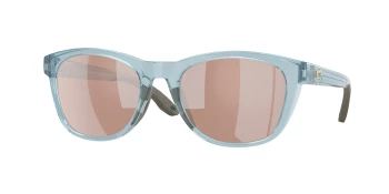 Costa Del Mar 6S9108 ALETA 06S9108 style-color 910812 Translucent Silt Blue / Copper Silver Mirror Polycarbonate Lens