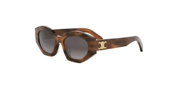 Celine TRIOMPHE CL40238U style-color 53F Acetate Shiny Havana With Brown Gradient Lenses