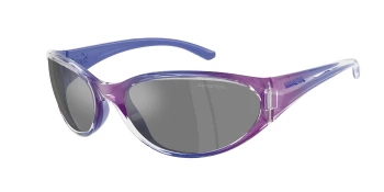 Arnette AN4368 RAVEN 0AN4368 style-color 30356G Flashcoat Purple / Grey Mirror Silver Lens